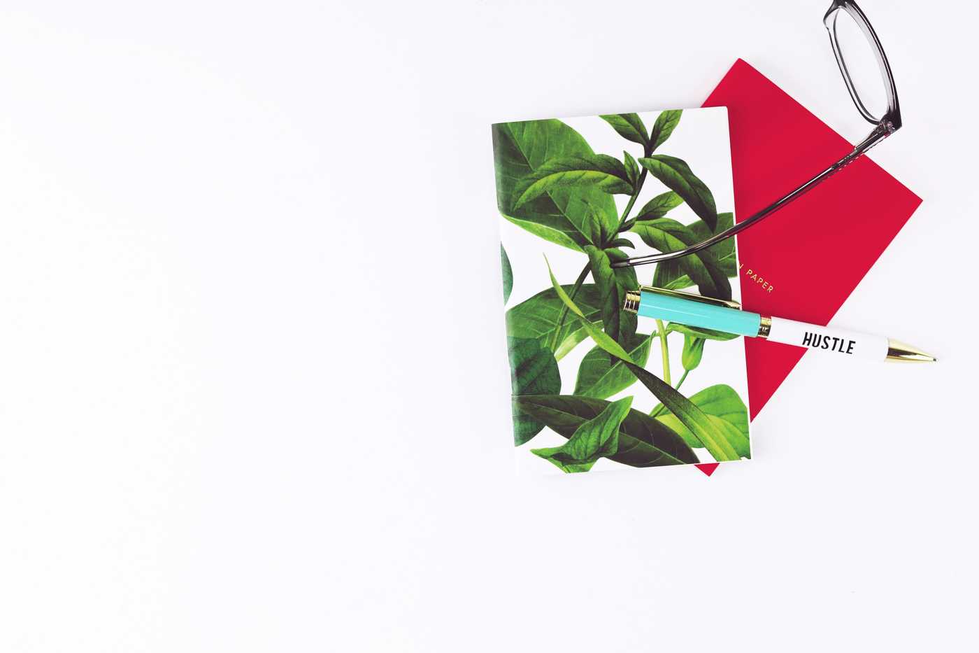 Image with a students notebook
